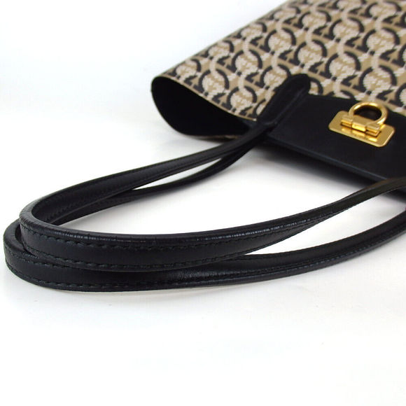 Auth Salvatore Ferragamo Gancini Tote #88504S11 - Picture 7 of 12